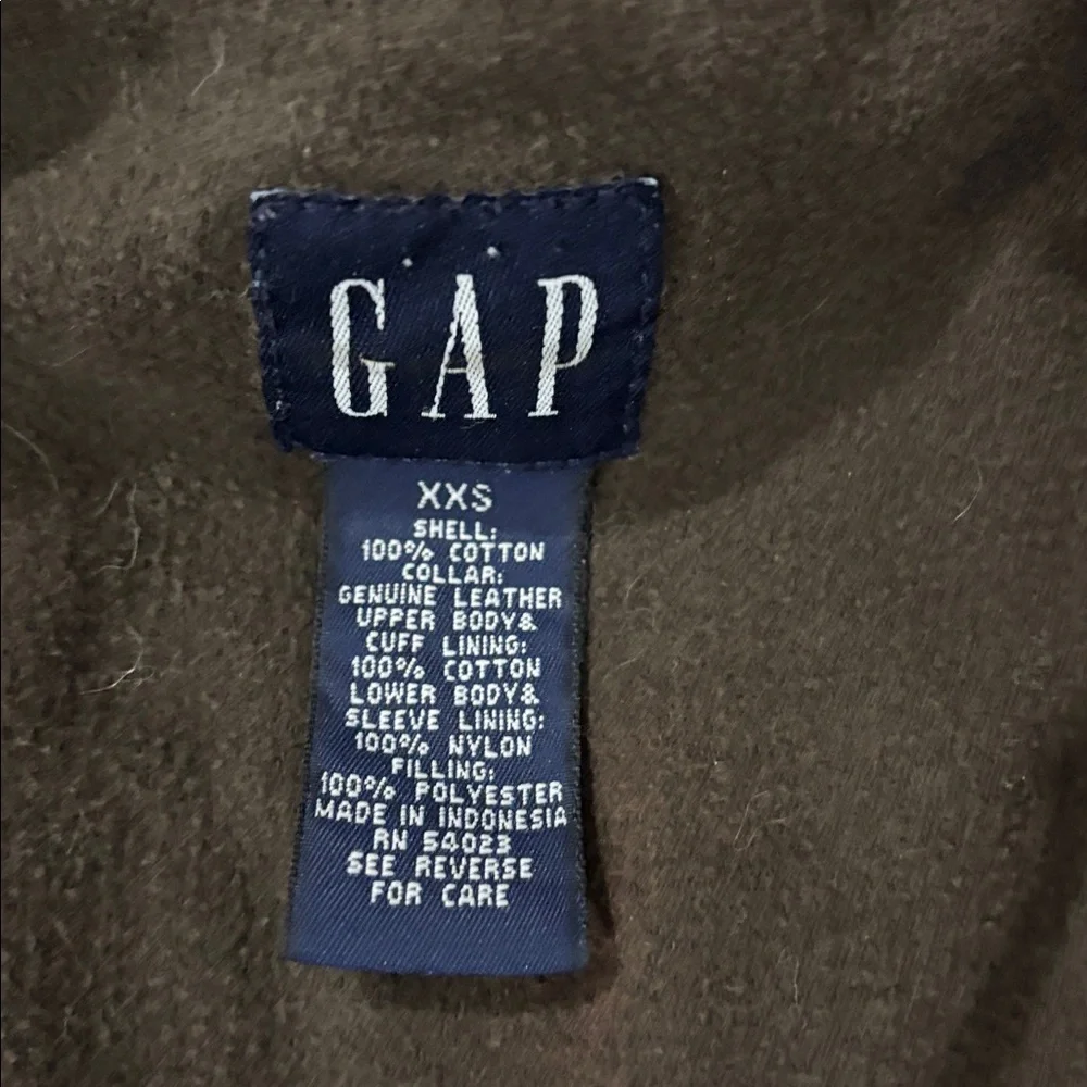 GAP Chore boys Tan Button‎ Up Canvas Barn Coat Jacket Size XXS